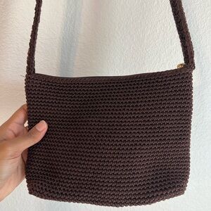 The Sak Chocolate Brown Knit Bag